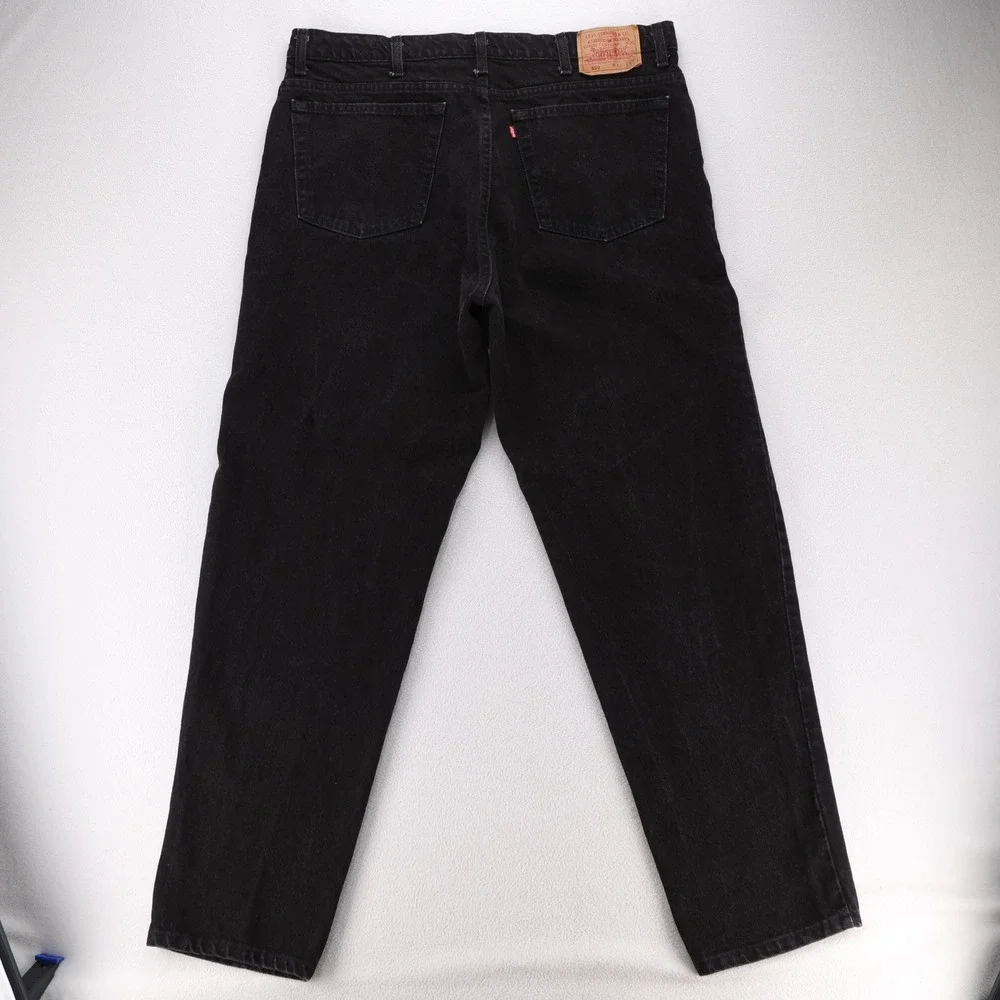 Levis‎ 550 Relaxed Fit Tapered Black Jeans Mens 42x32 (41x32) USA Vintage 1992